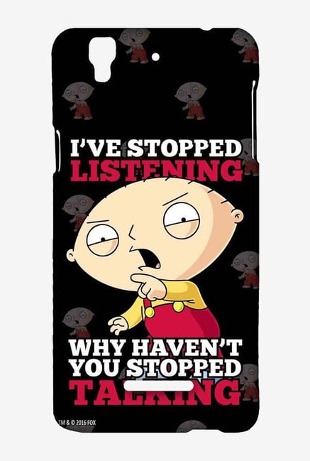 Family Guy Just Stop Talking Case for Yu Yureka Family Guy Just Stop Talking Case for Yu Yureka