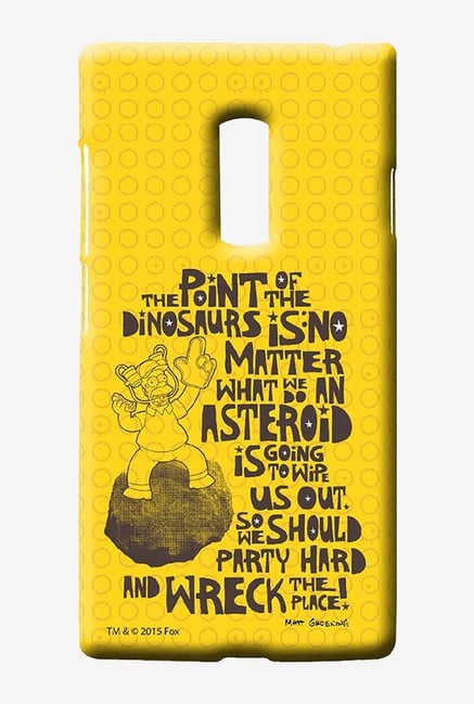 Simpsons The Dinosaur Theory Case for Oneplus Two Simpsons The Dinosaur Theory Case for Oneplus Two