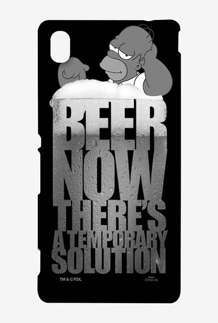Simpsons The Beer Solution Black Case for Sony Xperia M4 Simpsons The Beer Solution Black Case for Sony Xperia M4