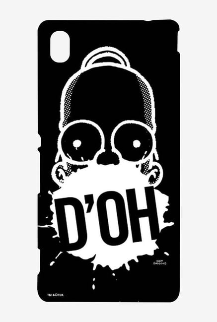 Simpsons D'OH Black Case for Sony Xperia M4 Simpsons D'OH Black Case for Sony Xperia M4
