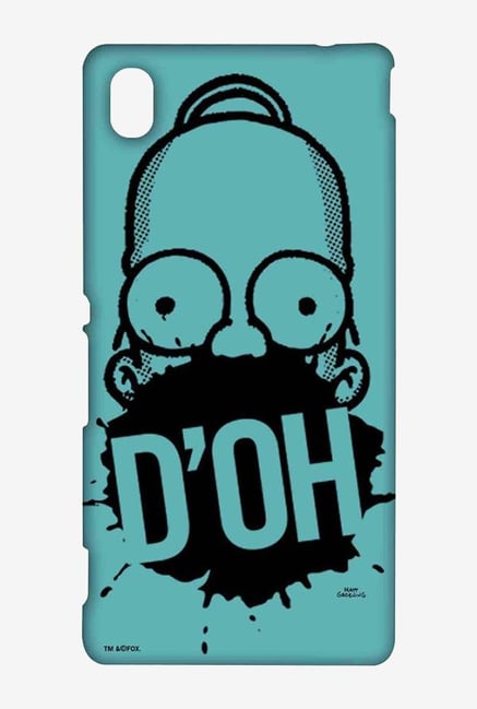 Simpsons D'OH Teal Case for Sony Xperia M4 Simpsons D'OH Teal Case for Sony Xperia M4