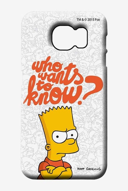 Simpsons Who Wants To Know Case for Samsung S6 Simpsons Who Wants To Know Case for Samsung S6