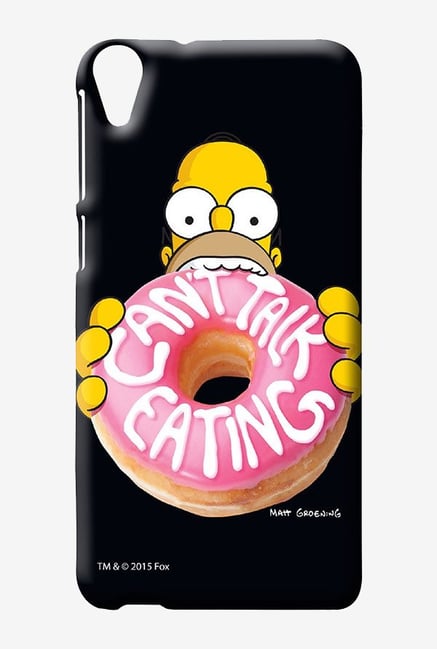 Simpsons Cant Talk Eating Black Case for HTC Desire 820 Simpsons Cant Talk Eating Black Case for HTC Desire 820