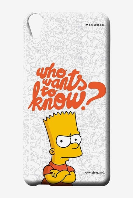 Simpsons Who Wants To Know Case for HTC Desire 820 Simpsons Who Wants To Know Case for HTC Desire 820