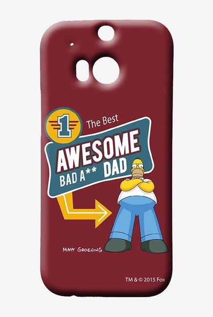 Simpsons Awesome Dad Case for HTC One M8 Simpsons Awesome Dad Case for HTC One M8