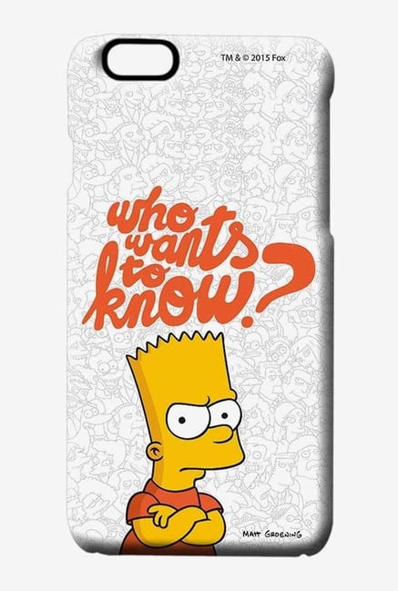 Simpsons Who Wants To Know Case for iPhone 6s Simpsons Who Wants To Know Case for iPhone 6s