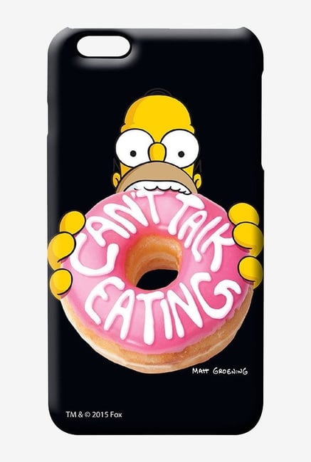 Simpsons Cant Talk Eating Black Case for iPhone 6s Plus Simpsons Cant Talk Eating Black Case for iPhone 6s Plus