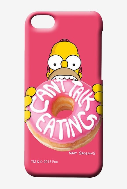 Simpsons Cant Talk Eating Pink Case for iPhone 4/4s Simpsons Cant Talk Eating Pink Case for iPhone 4/4s