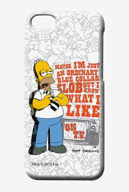 Simpsons Blue Collar Slob Case for iPhone 5C Simpsons Blue Collar Slob Case for iPhone 5C