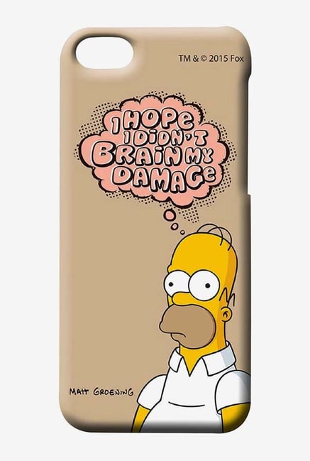 Simpsons Brain Humour Case for iPhone 5C Simpsons Brain Humour Case for iPhone 5C