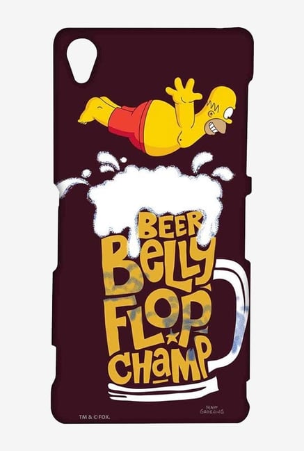 Simpsons Beer Belly Flop Champ Maroon Case for Sony XperiaZ3 Simpsons Beer Belly Flop Champ Maroon Case for Sony XperiaZ3