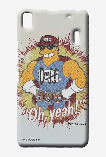 Simpsons Duff Oh Yeah Case for Lenovo A7000 Simpsons Duff Oh Yeah Case for Lenovo A7000
