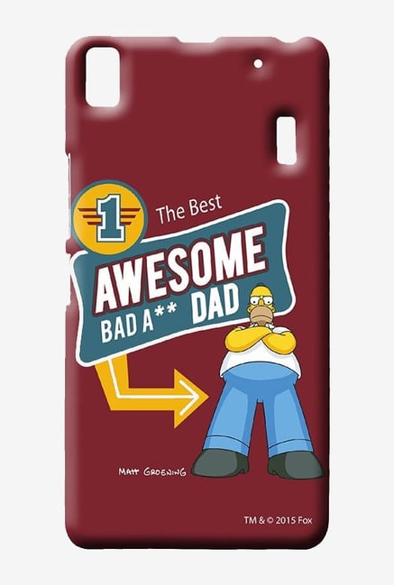 Simpsons Awesome Dad Case for Lenovo K3 Note Simpsons Awesome Dad Case for Lenovo K3 Note