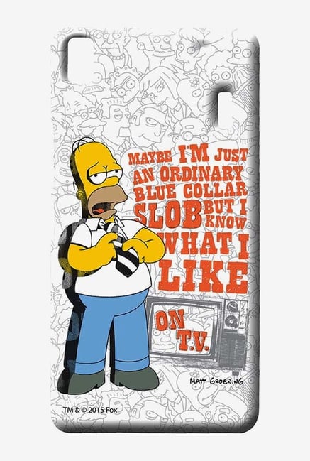 Simpsons Blue Collar Slob Case for Lenovo K3 Note Simpsons Blue Collar Slob Case for Lenovo K3 Note