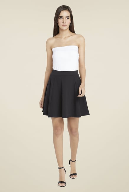 Globus Black Flared Mini Skirt Globus Black Flared Mini Skirt