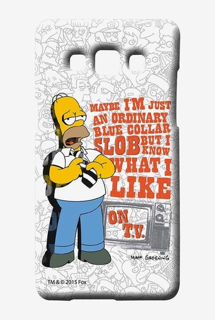 Simpsons Blue Collar Slob Case for Samsung Galaxy A7 Simpsons Blue Collar Slob Case for Samsung Galaxy A7