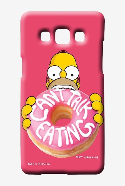 Simpsons Cant Talk Eating Pink Case for Samsung Galaxy A7 Simpsons Cant Talk Eating Pink Case for Samsung Galaxy A7