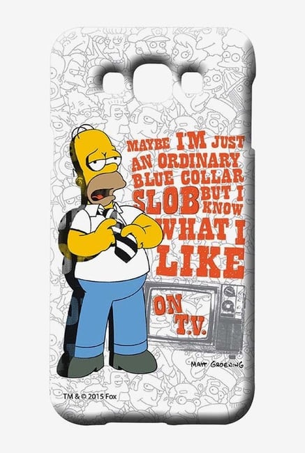 Simpsons Blue Collar Slob Case for Samsung Galaxy E7 Simpsons Blue Collar Slob Case for Samsung Galaxy E7