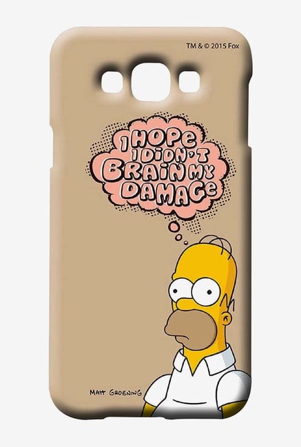 Simpsons Brain Humour Case for Samsung Galaxy E7 Simpsons Brain Humour Case for Samsung Galaxy E7