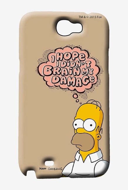 Simpsons Brain Humour Case for Samsung Note 2 Simpsons Brain Humour Case for Samsung Note 2