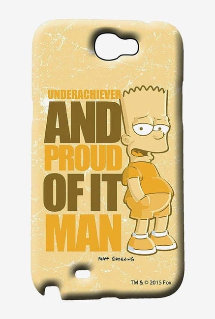 Simpsons Proud Underachiever Case for Samsung Note 2 Simpsons Proud Underachiever Case for Samsung Note 2