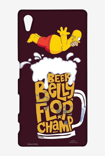 Simpsons Beer Belly Flop Champ Maroon Case for Sony XperiaZ5 Simpsons Beer Belly Flop Champ Maroon Case for Sony XperiaZ5