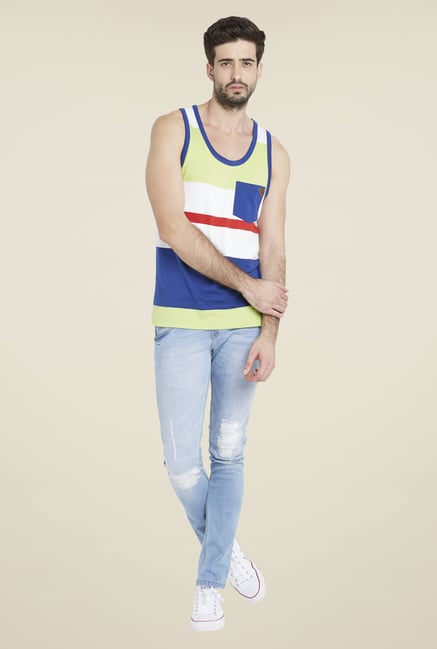 Globus Multicolor Striped Sleeveless Vest Globus Multicolor Striped Sleeveless Vest