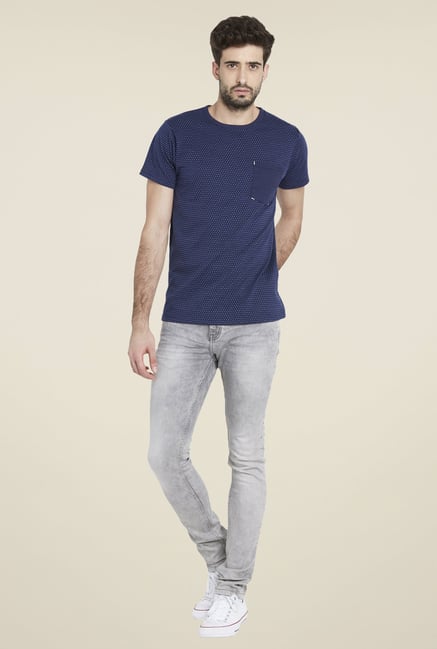 Globus Navy Chic Polka Dots T Shirt Globus Navy Chic Polka Dots T Shirt