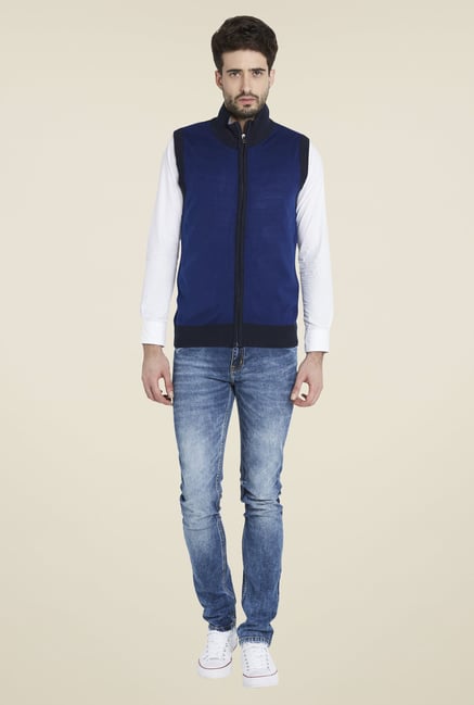 Globus Blue Sleeveless Jacket Globus Blue Sleeveless Jacket