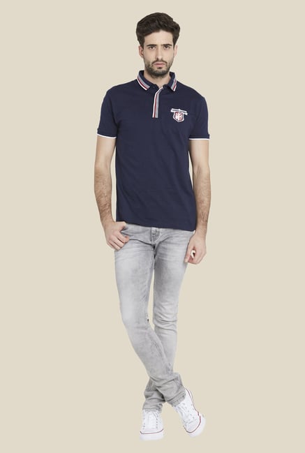 Globus Navy Chic Solid T Shirt Globus Navy Chic Solid T Shirt