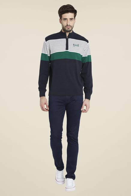 Globus Navy Striped Pullover Globus Navy Striped Pullover