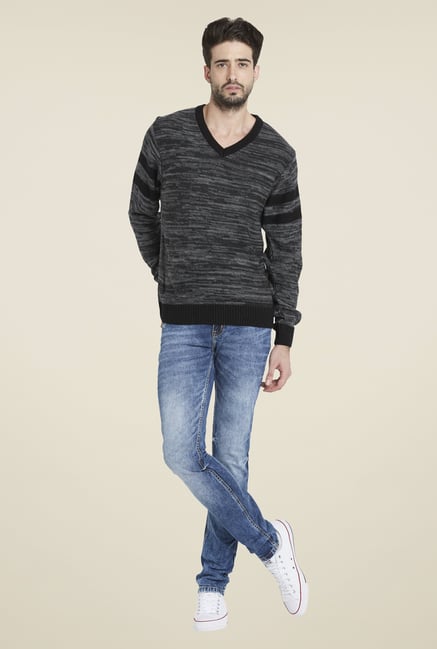 Globus Black Textured Pullover Globus Black Textured Pullover