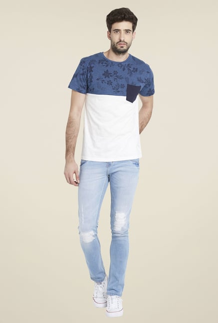 Globus Off White Printed T Shirt Globus Off White Printed T Shirt