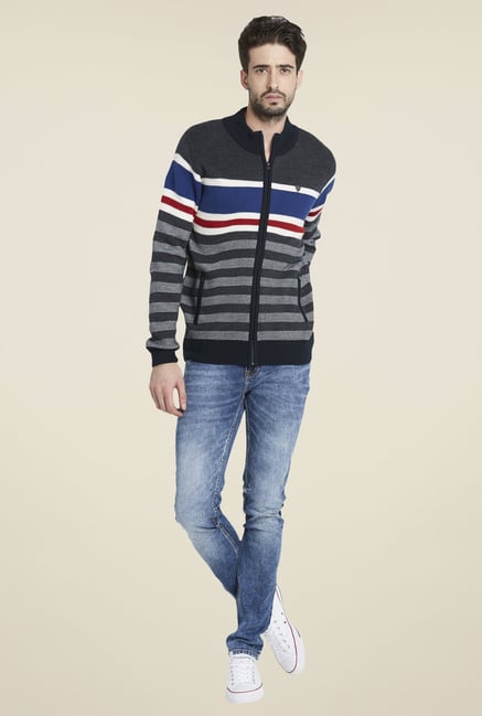 Globus Grey Cool Striped Jacket Globus Grey Cool Striped Jacket