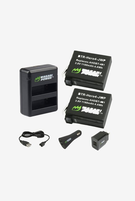 Wasabi Power Battery 2-Pack and Charger for Gopro (Black) Wasabi Power Battery 2-Pack and Charger for Gopro (Black)