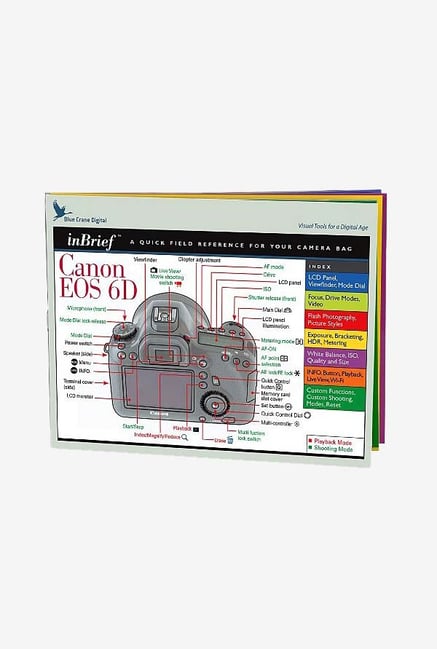 Blue Crane Digital Canon EOS 6D InBrief Laminated Card Blue Crane Digital Canon EOS 6D InBrief Laminated Card