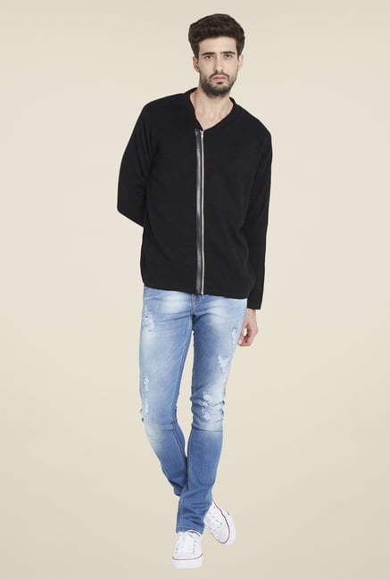 Globus Black Solid Sweater Globus Black Solid Sweater