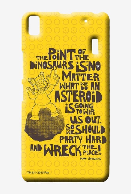 Simpsons The Dinosaur Theory Case for Lenovo K3 Note Simpsons The Dinosaur Theory Case for Lenovo K3 Note