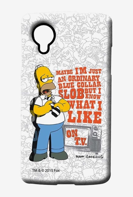 Simpsons Blue Collar Slob Case for LG Nexus 5 Simpsons Blue Collar Slob Case for LG Nexus 5
