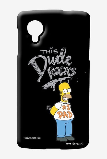 Simpsons This Dude Rocks Case for LG Nexus 5 Simpsons This Dude Rocks Case for LG Nexus 5