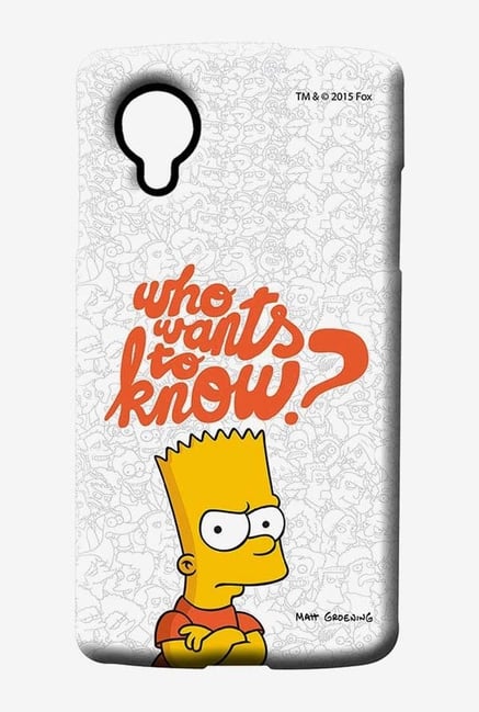 Simpsons Who Wants To Know Case for LG Nexus 5 Simpsons Who Wants To Know Case for LG Nexus 5