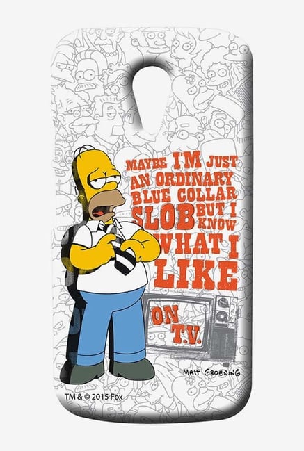 Simpsons Blue Collar Slob Case for Moto G2 Simpsons Blue Collar Slob Case for Moto G2