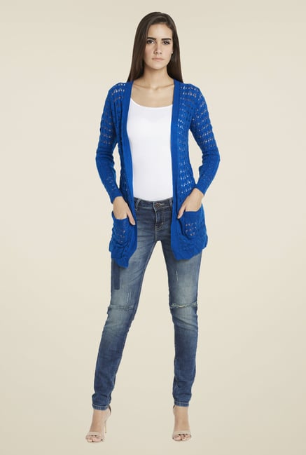 Globus Blue Lace Shrug Globus Blue Lace Shrug