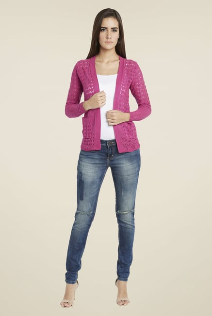 Globus Pink Lace Shrug Globus Pink Lace Shrug