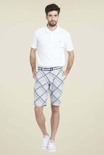 Globus Grey Checks Shorts Globus Grey Checks Shorts
