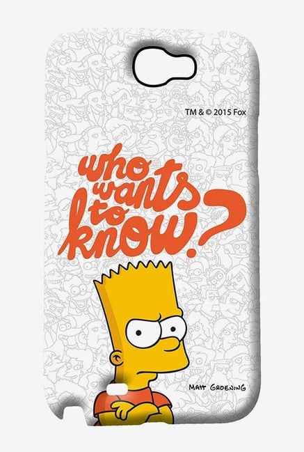 Simpsons Who Wants To Know Case for Samsung Note 2 Simpsons Who Wants To Know Case for Samsung Note 2