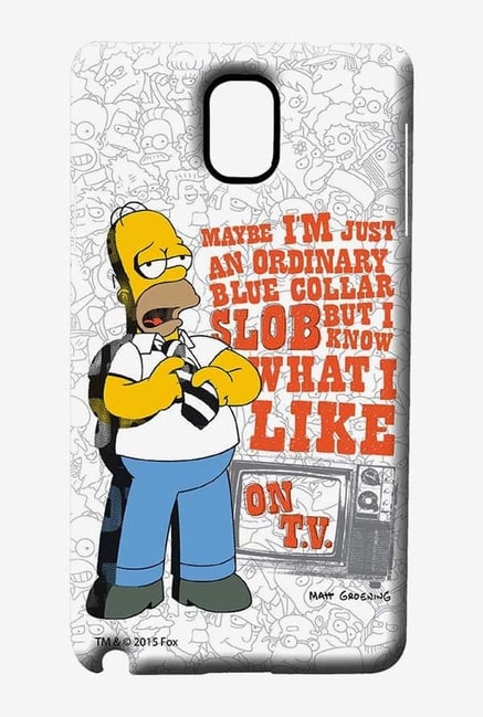 Simpsons Blue Collar Slob Case for Samsung Note 3 Simpsons Blue Collar Slob Case for Samsung Note 3