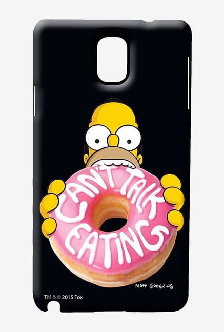 Simpsons Cant Talk Eating Black Case for Samsung Note 3 Simpsons Cant Talk Eating Black Case for Samsung Note 3
