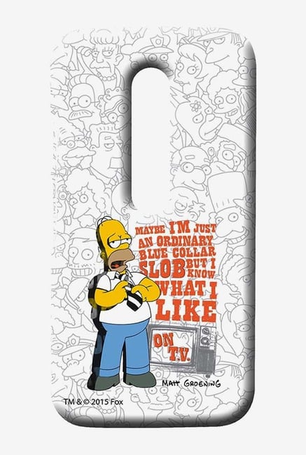 Simpsons Blue Collar Slob Case for Moto G3 Simpsons Blue Collar Slob Case for Moto G3