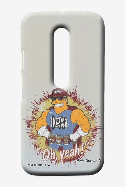 Simpsons Duff Oh Yeah Case for Moto G3 Simpsons Duff Oh Yeah Case for Moto G3